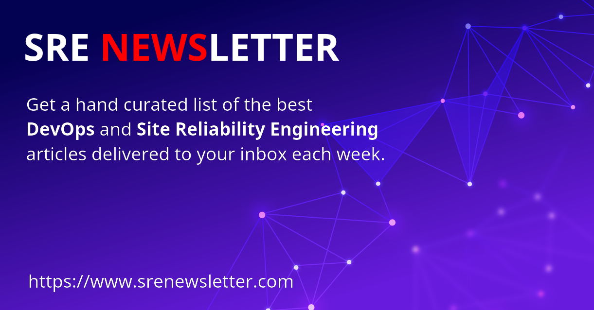 Site Reliability Engineering Newsletter Banner